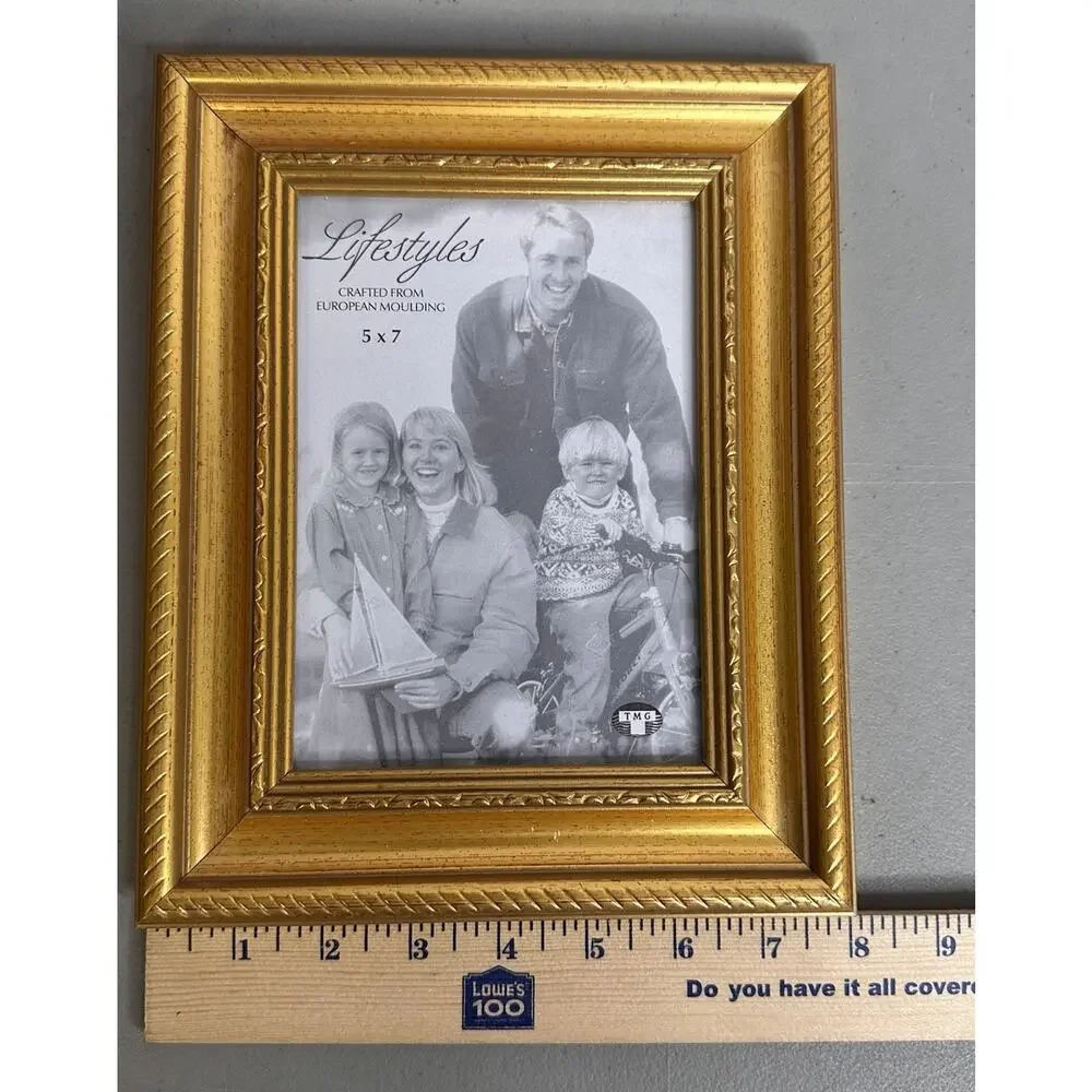 Lifestyles European Molding 5 x 7 Frame Gold Ornate TMG Resin